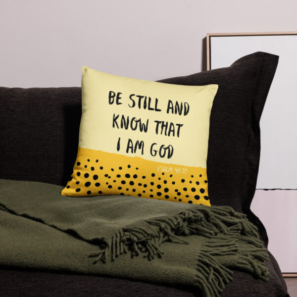 Be Still Pillow Cover in Yellow - Image 2