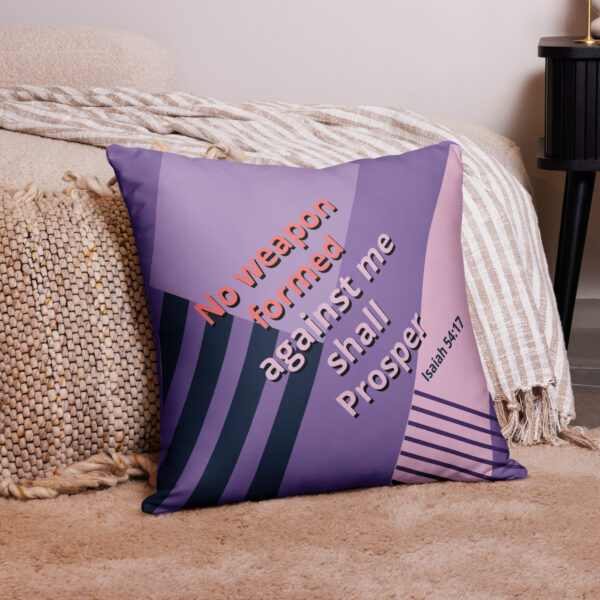 No weapon Throw Pillow Cover in shades of pink