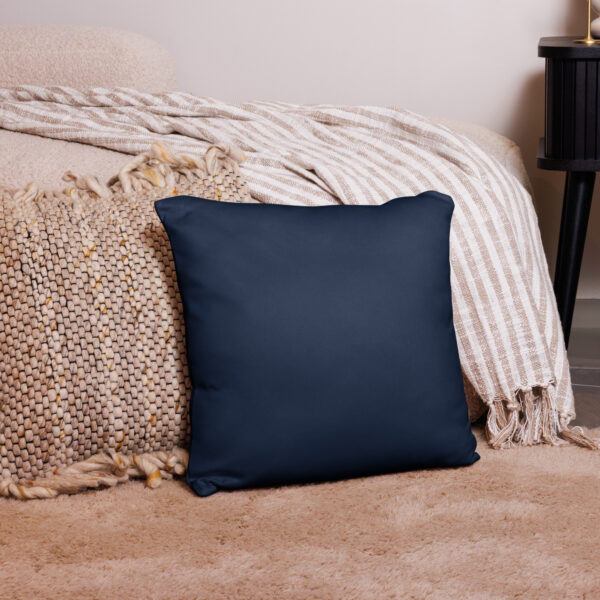 My help comes from the Lord Throw Pillow cover in Navy - Image 3