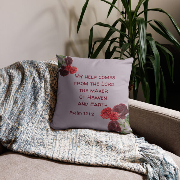 My help comes from the Lord Throw Pillow Cover - Image 2