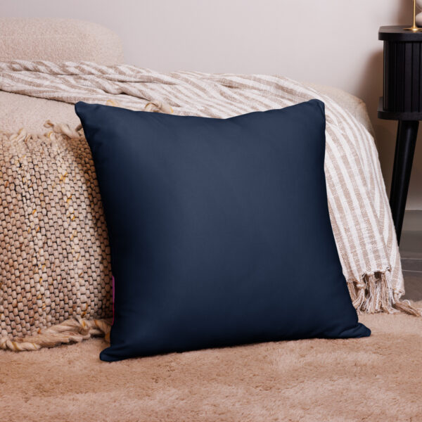 My help comes from the Lord Throw Pillow cover in Navy - Image 4