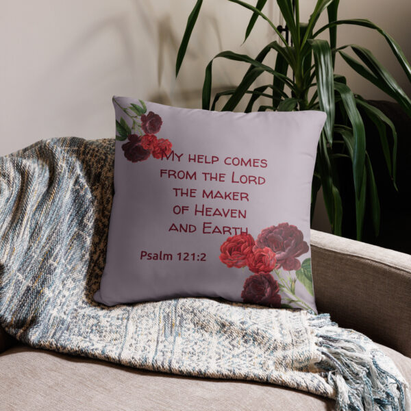 My help comes from the Lord Throw Pillow Cover